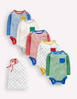 Boden Tops & Bodies-5 bodies rayés Rayé multi/étoiles