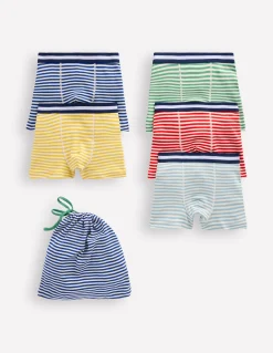 Boden Chaussettes & Sous-Vêtements-5 boxers Rayé arc-en-ciel