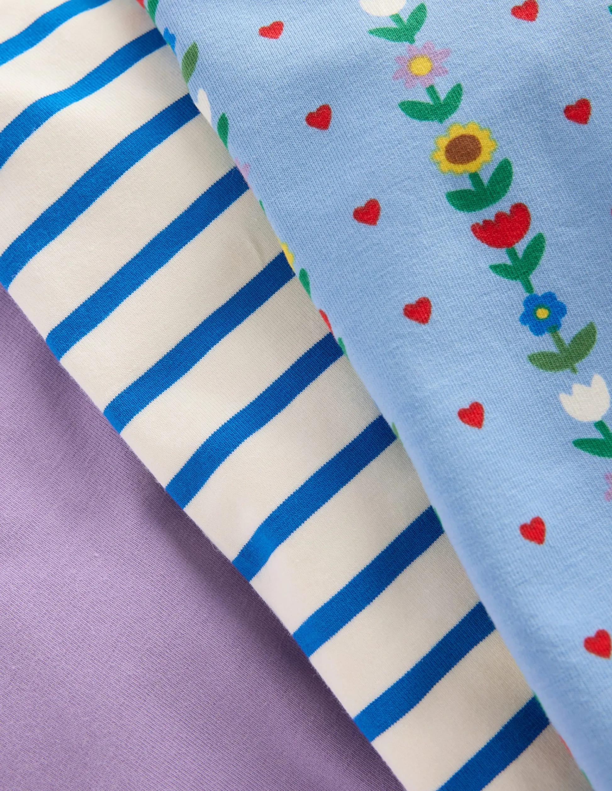 Boden Pantalons-3 cyclistes Motif Sunflower Garden bleu glacier