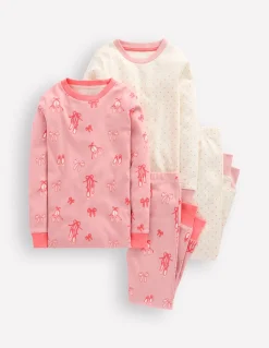 Boden Pyjamas & Chaussons-2 pyjamas douillets Ballerines rose vintage