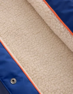 Boden Manteaux & Vestes-Anorak doublé de borg garçon Colourblock orange