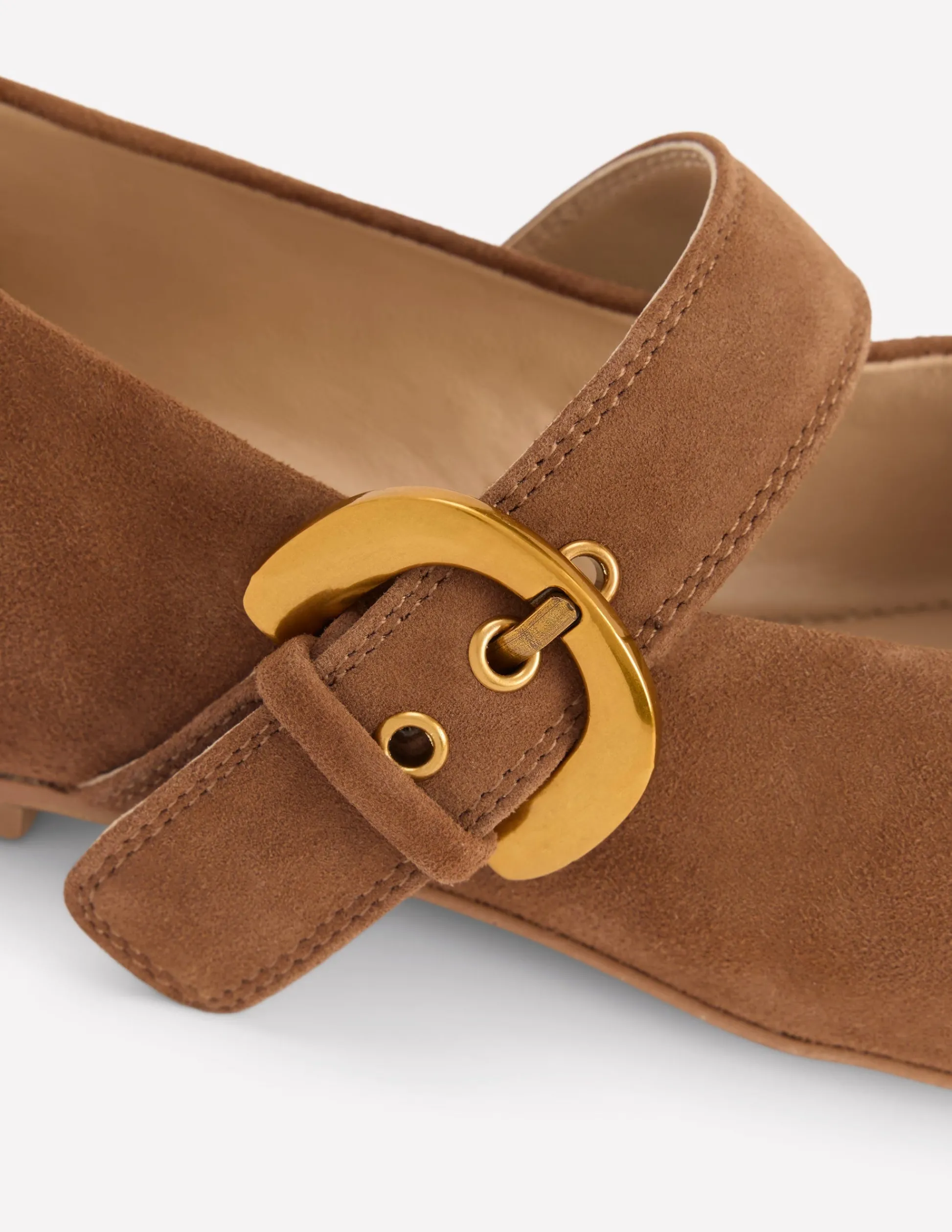 Boden Chaussures Plates-Babies plates Kylie à boucle Terre d'ombre