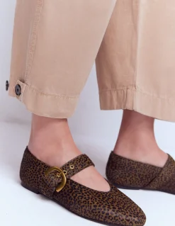 Boden Chaussures Plates-Babies plates Kylie à boucle Mini-léopard