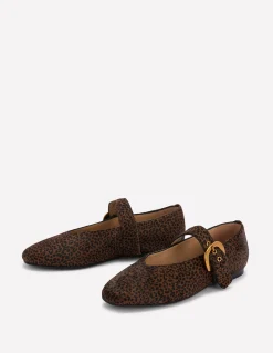 Boden Chaussures Plates-Babies plates Kylie à boucle Mini-léopard