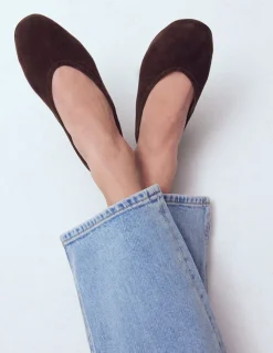 Boden Chaussures Plates-Ballerines couvrantes Chocolat amer