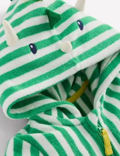 Boden Maillots & Tenues De Plage-Barboteuse fantaisie en éponge Dinosaure vert aloé vera