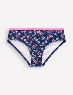 Boden Maillots & Tenues De Plage-Bas de bikini à motif Motif Meadow Floral bleu saphir