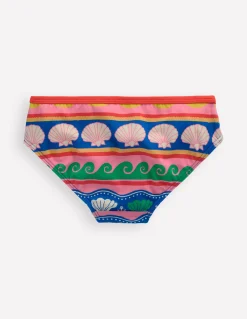 Boden Maillots & Tenues De Plage|Ensembles Assortis-Bas de bikini à motif Rayé coquillage multi