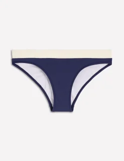 Boden Bikinis|Maillots De Bain-Bas de bikini Campania Bleu marine, colourblock ivoire