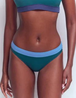 Boden Bikinis|Maillots De Bain-Bas de bikini Campania Colourblock bleu marine, vert, bleu
