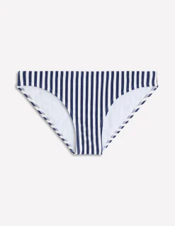Boden Bikinis|Maillots De Bain-Bas de bikini intemporel Fines rayures bleu marine, ivoire