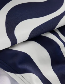 Boden Bikinis|Maillots De Bain-Bas de bikini intemporel à revers Bleu marine, vague rythmique