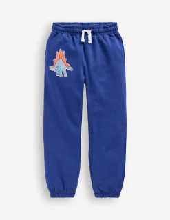Boden Ensembles Assortis|Bas De Jogging-Bas de jogging à écussons Dinosaures bleu