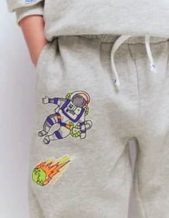 Boden Ensembles Assortis|Bas De Jogging-Bas de jogging à écussons Motif spatial gris