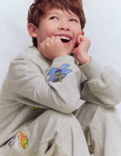 Boden Ensembles Assortis|Bas De Jogging-Bas de jogging à écussons Motif spatial gris