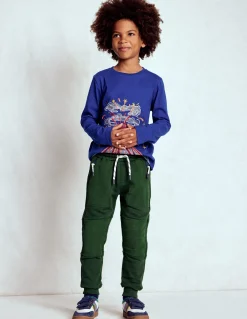 Boden Bas De Jogging-Bas de jogging à genoux renforcés Tissu ripstop vert pin