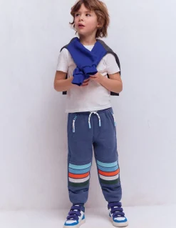 Boden Bas De Jogging-Bas de jogging à genoux renforcés Rayé bleu tribord aux genoux