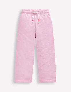 Boden Pantalons|Ensembles Assortis-Bas de jogging Bobbie à appliqués Motif Love rose chiné