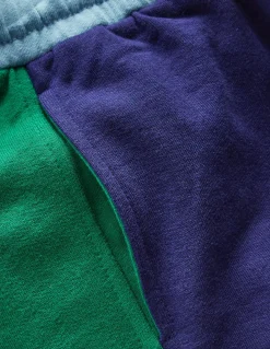 Boden Ensembles Assortis|Bas De Jogging-Bas de jogging colourblock resserré aux chevilles Colourblock bleu médiéval