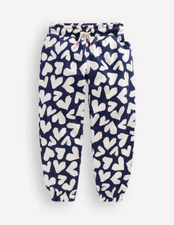Boden Pantalons|Ensembles Assortis-Bas de jogging cosy imprimé Cœurs Bleu Marine