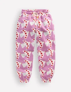 Boden Pantalons|Ensembles Assortis-Bas de jogging fun imprimé Colombes violet
