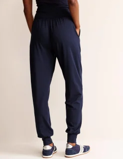 Boden Pantalons-Bas de jogging sarouel en jersey Bleu Marine, Petits Pois
