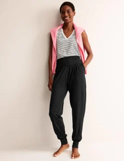 Boden Pantalons-Bas de jogging sarouel en jersey Noir