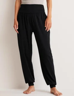 Boden Pantalons-Bas de jogging sarouel en jersey Noir