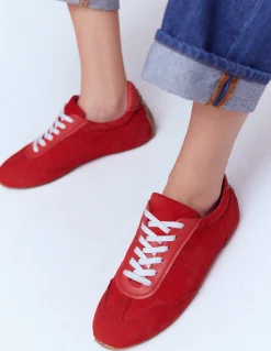 Boden Baskets|Chaussures Plates-Baskets Delphine à semelles fines ROUGE