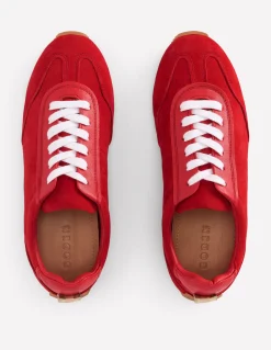 Boden Baskets|Chaussures Plates-Baskets Delphine à semelles fines ROUGE