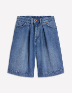 Boden Shorts-Bermuda en jean Blanc/Cerf