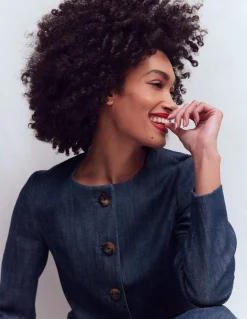 Boden Tenues De Travail|Manteaux & Vestes-Blazer Hampstead en sergé de coton Bleu marine