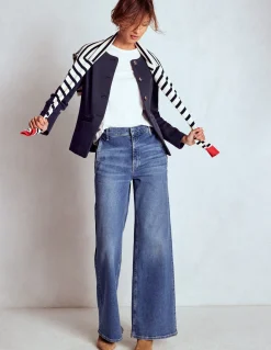 Boden Tenues De Travail|Manteaux & Vestes-Blazer Hampstead en sergé point de Rome Bleu marine