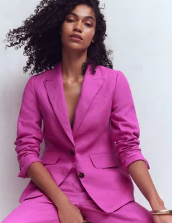 Boden Ensembles Assortis|Manteaux & Vestes-Blazer Stamford en lin Passiflore