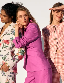 Boden Ensembles Assortis|Manteaux & Vestes-Blazer Stamford en lin Passiflore