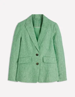 Boden Ensembles Assortis|Manteaux & Vestes-Blazer Stamford en lin Chambray vert aloe vera