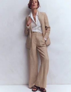 Boden Tenues De Travail|Ensembles Assortis-Blazer Woodbridge en lin Amphore, chambray