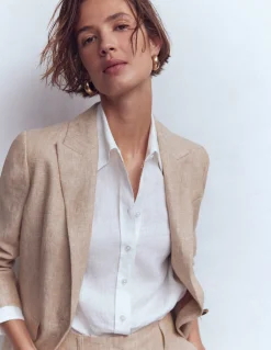 Boden Tenues De Travail|Ensembles Assortis-Blazer Woodbridge en lin Amphore, chambray