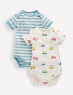 Boden Tops & Bodies-2 bodies à manches courtes Camping-car multi