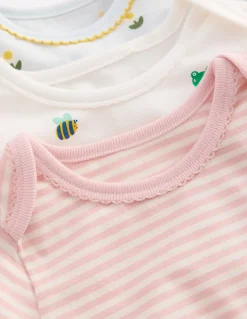 Boden Tops & Bodies|Ensembles Assortis-3 bodies en coton Pâquerette multi