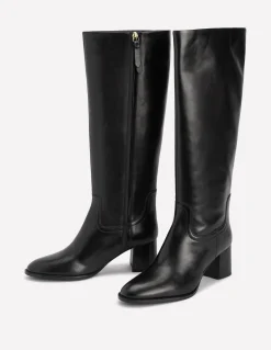 Boden Tenues De Travail-Bottes hauteur genou élégantes Skye Noir