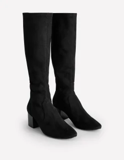Boden Chaussures À Talons-Bottes hauteur genou stretch à talons Noir