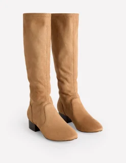 Boden Chaussures Plates|Chaussures À Talons-Bottes plates stretch hauteur genou Baies