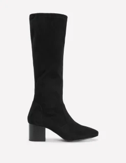 Boden Tenues De Travail-Bottes stretch à talons carrés Noir