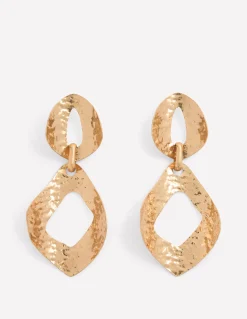 Boden Bijoux-Boucles d’oreilles doubles martelées Doré
