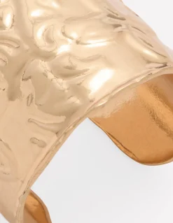 Boden Bijoux-Bracelet manchette à poinçon cœur Doré