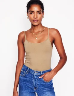 Boden Tops & T-Shirts-Caraco uni Beige moyen