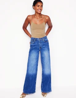 Boden Tops & T-Shirts-Caraco uni Beige moyen