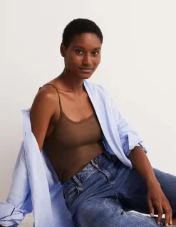 Boden Tops & T-Shirts-Caraco uni Marron