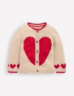Boden Pulls & Gilets-Cardigan à logo Cœur chinchilla chiné
